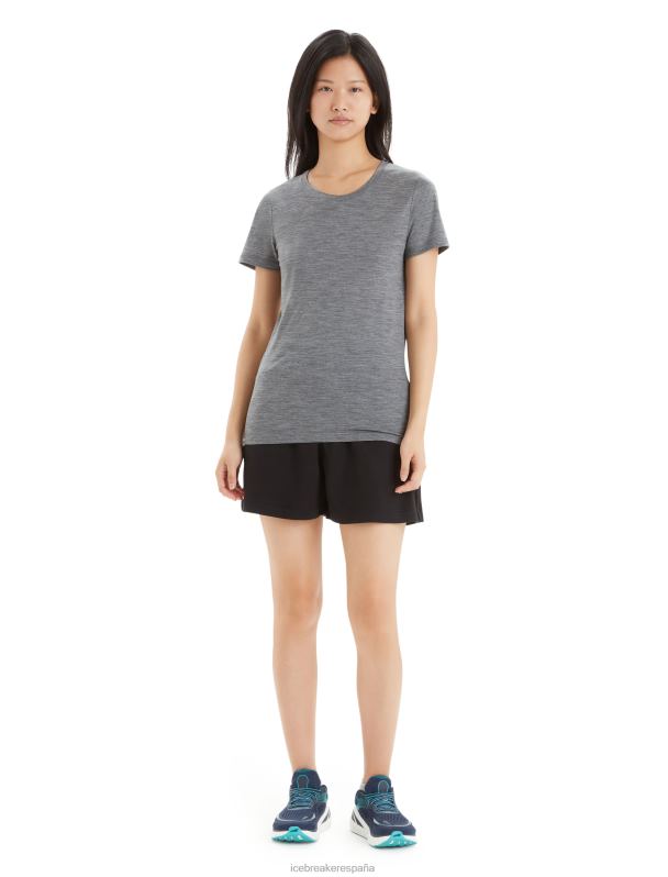 Icebreaker mujer camiseta manga corta merino tech lite ii 0V2J0600 ropa brezo de piedra arenisca