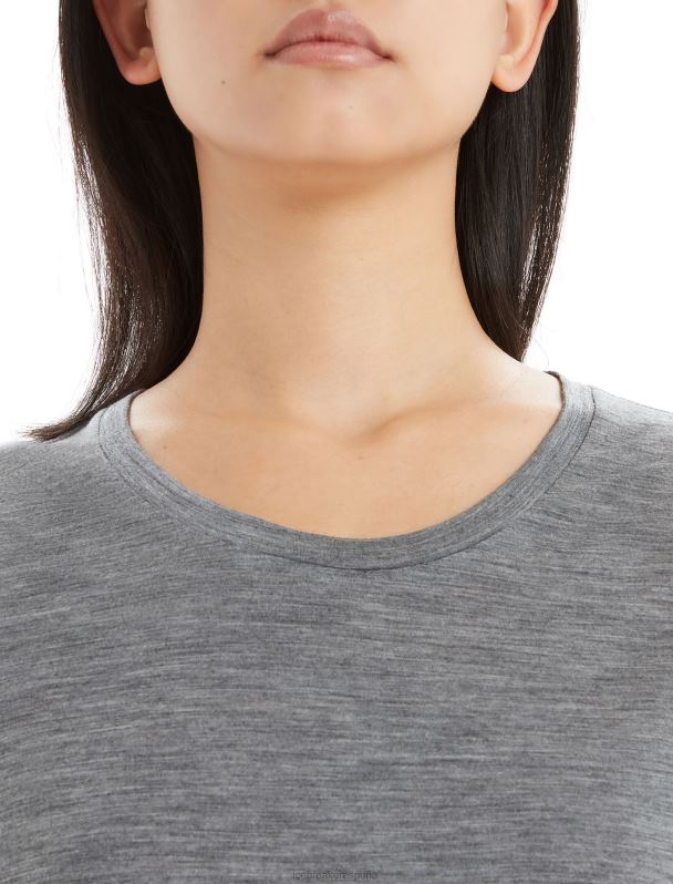 Icebreaker mujer camiseta manga corta merino tech lite ii 0V2J0600 ropa brezo de piedra arenisca