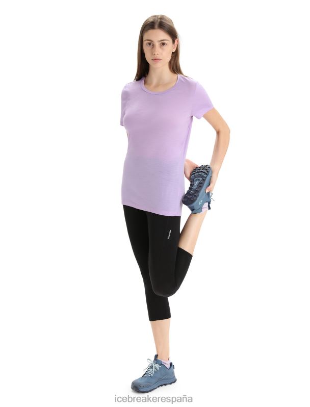 Icebreaker mujer camiseta manga corta merino tech lite ii 0V2J0605 ropa mirada morada