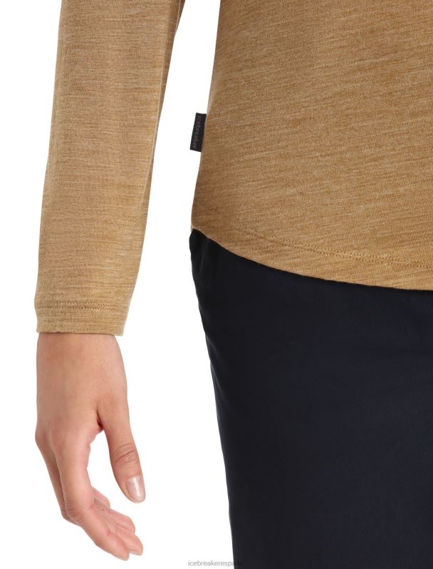 Icebreaker mujer camiseta manga larga merino esfera ii 0V2J0900 ropa clavo de brezo