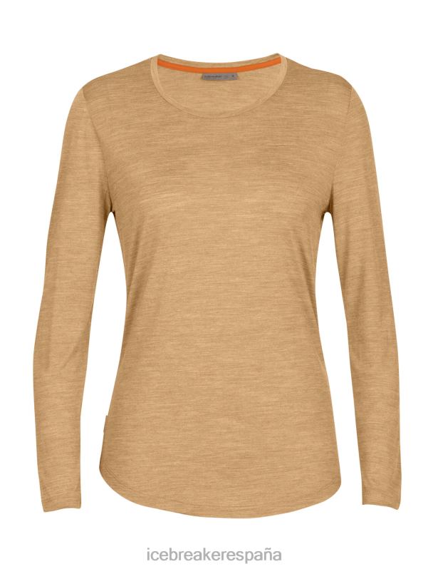Icebreaker mujer camiseta manga larga merino esfera ii 0V2J0900 ropa clavo de brezo