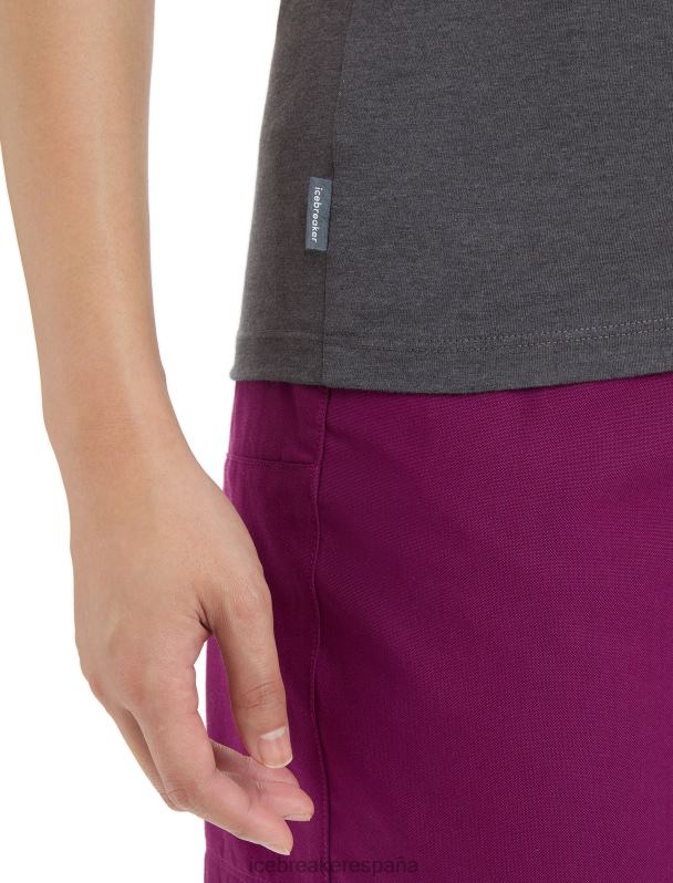 Icebreaker mujer camiseta merino central classic manga corta caravan life 0V2J0663 ropa monzón