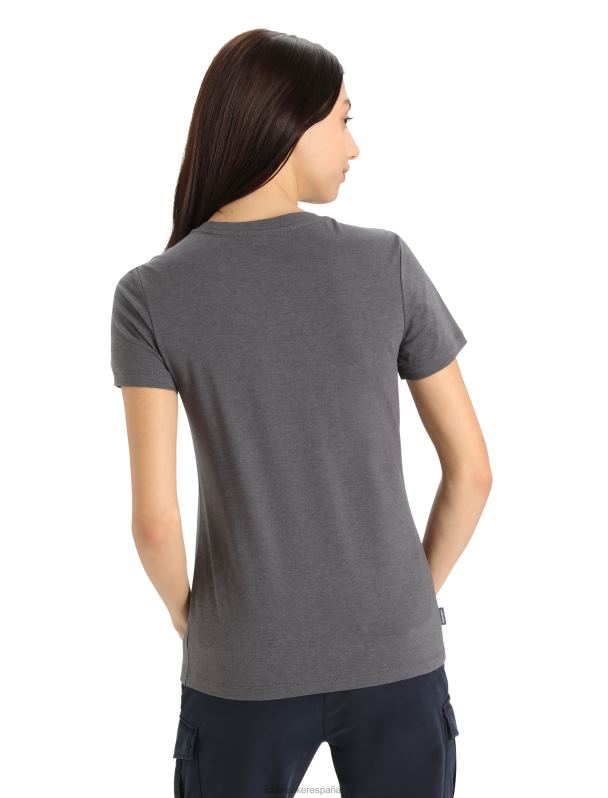 Icebreaker mujer camiseta merino central classic manga corta move to natural mountain 0V2J0832 ropa monzón