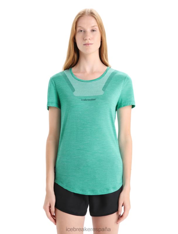 Icebreaker mujer camiseta merino esfera ii manga corta hitt 0V2J0672 ropa brezo fresco