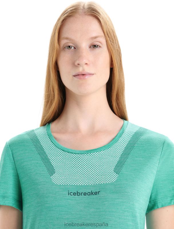 Icebreaker mujer camiseta merino esfera ii manga corta hitt 0V2J0672 ropa brezo fresco