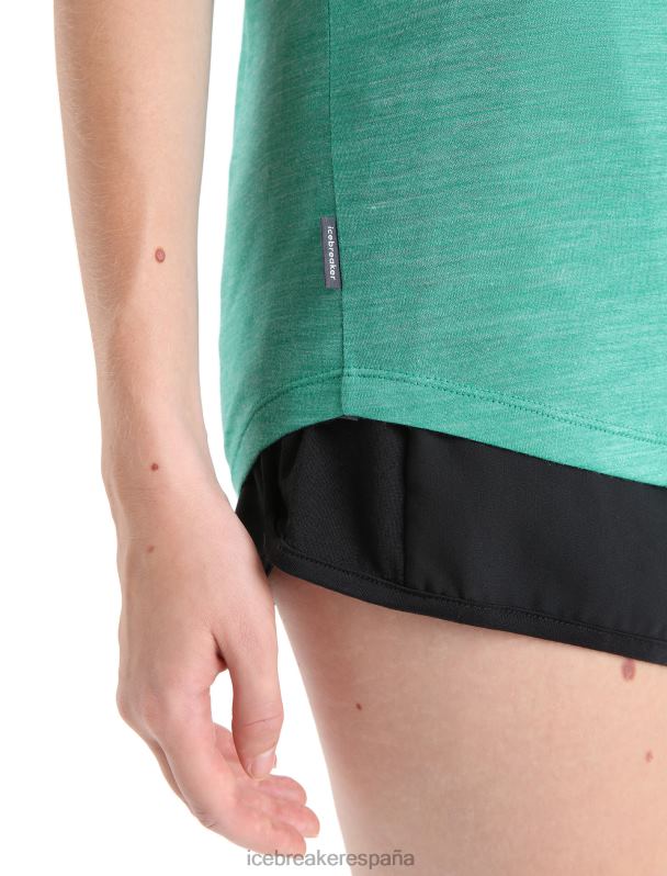 Icebreaker mujer camiseta merino esfera ii manga corta hitt 0V2J0672 ropa brezo fresco