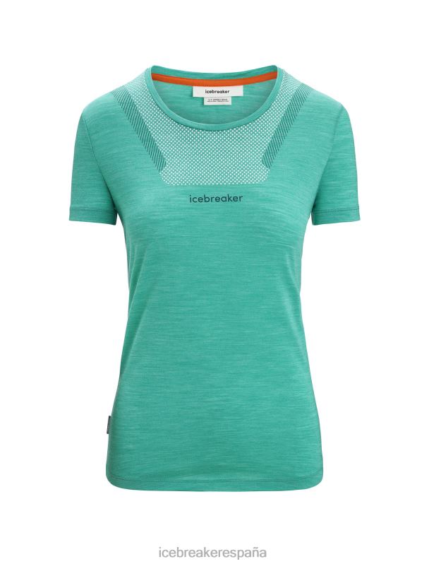 Icebreaker mujer camiseta merino esfera ii manga corta hitt 0V2J0672 ropa brezo fresco