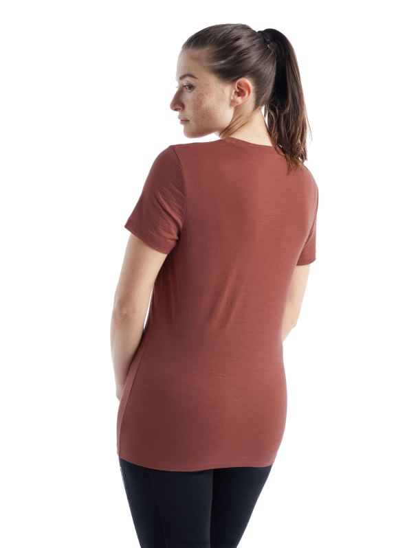 Icebreaker mujer camiseta merino tech lite ii de manga corta con escote en forma de enjambre 0V2J0926 ropa uva
