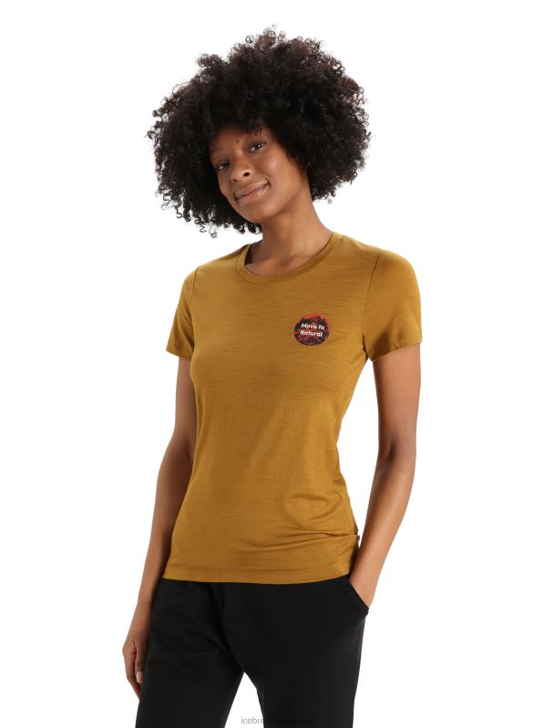 Icebreaker mujer camiseta merino tech lite ii manga corta alpes naturales 0V2J0812 ropa Clavo
