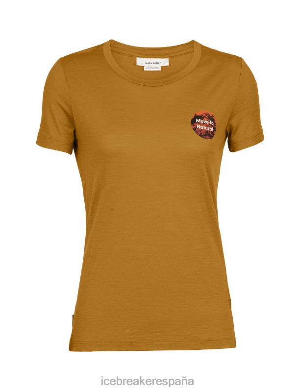 Icebreaker mujer camiseta merino tech lite ii manga corta alpes naturales 0V2J0812 ropa Clavo