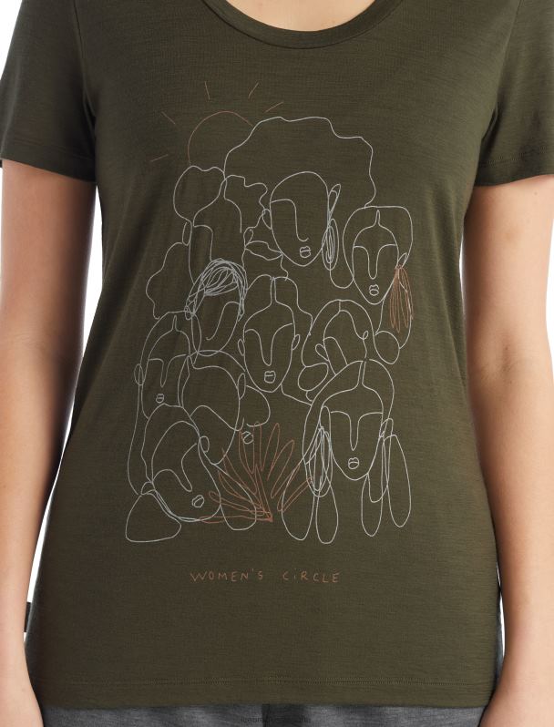 Icebreaker mujer camiseta merino tech lite ii manga corta círculo 0V2J0929 ropa cargarse