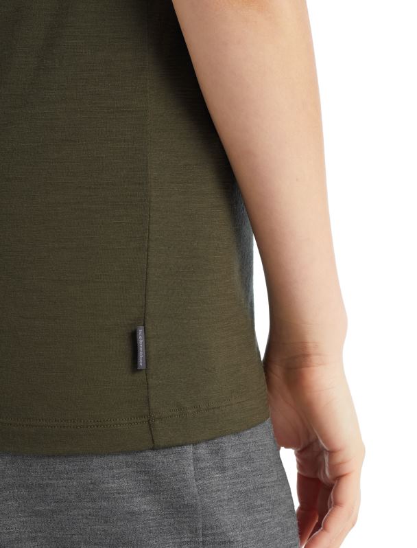 Icebreaker mujer camiseta merino tech lite ii manga corta círculo 0V2J0929 ropa cargarse