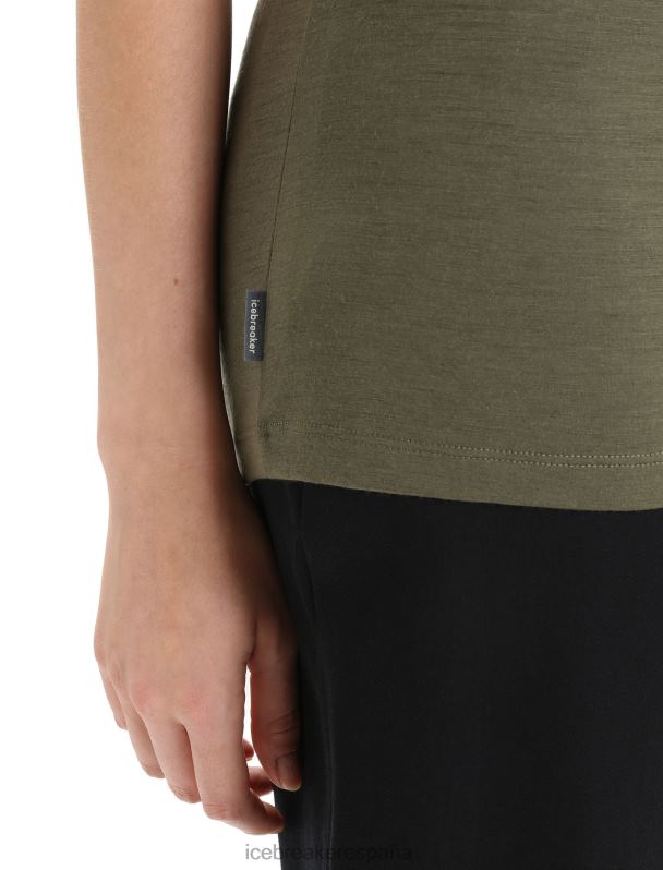Icebreaker mujer camiseta merino tech lite ii manga corta cadence paths 0V2J0633 ropa cargarse