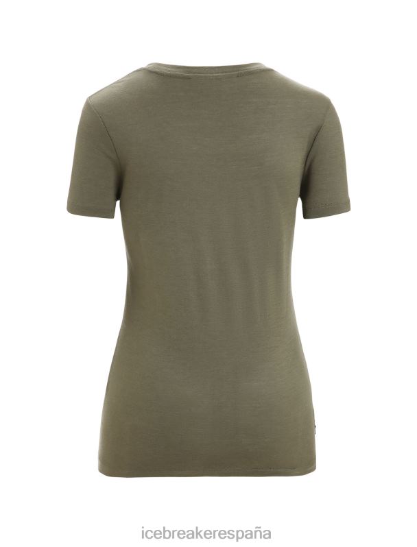 Icebreaker mujer camiseta merino tech lite ii manga corta cadence paths 0V2J0633 ropa cargarse
