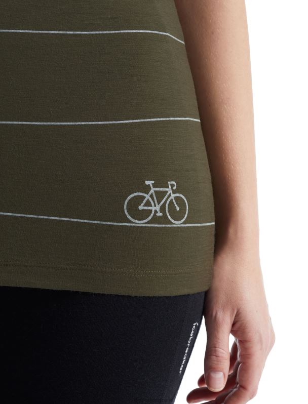 Icebreaker mujer camiseta merino tech lite ii manga corta con escote redondo hill sprint 0V2J0928 ropa cargarse