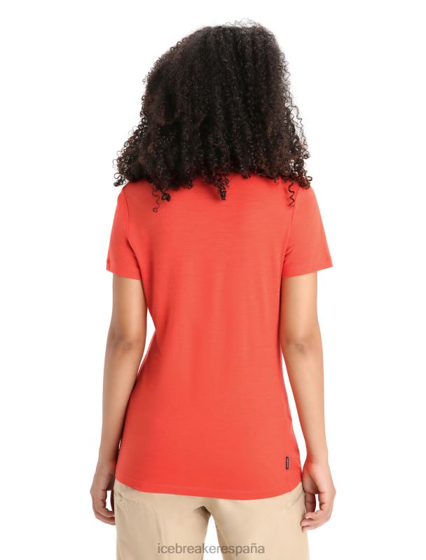 Icebreaker mujer camiseta merino tech lite ii manga corta fase lunar 0V2J0616 ropa tierra vibrante