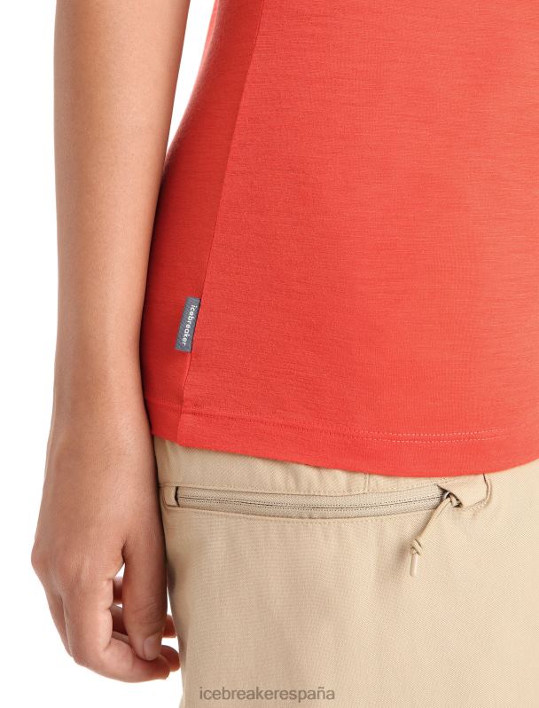 Icebreaker mujer camiseta merino tech lite ii manga corta fase lunar 0V2J0616 ropa tierra vibrante