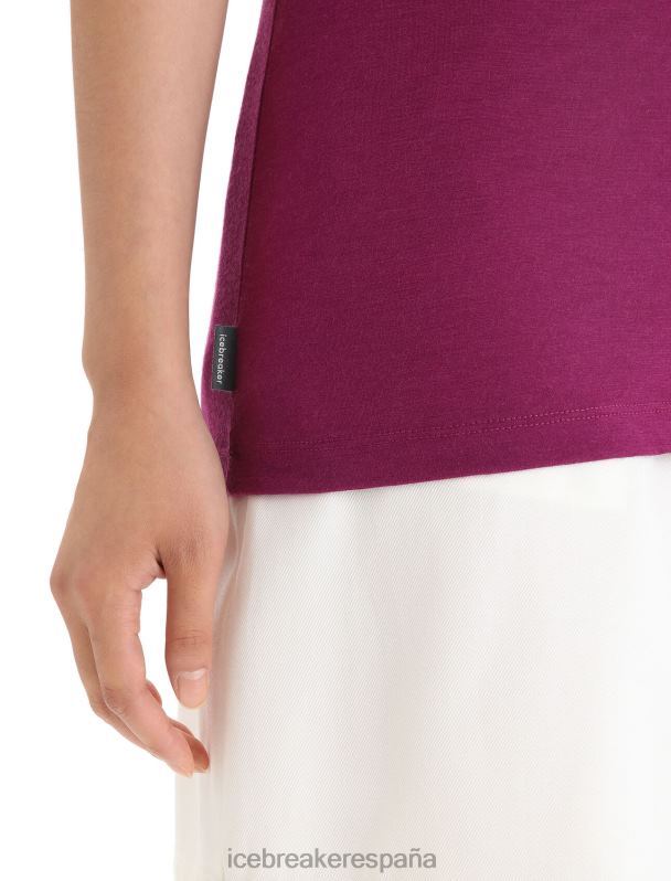 Icebreaker mujer camiseta merino tech lite ii manga corta flores primaverales 0V2J0622 ropa ir baya
