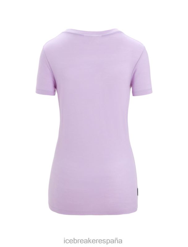 Icebreaker mujer camiseta merino tech lite ii manga corta primavera run 0V2J0621 ropa mirada morada