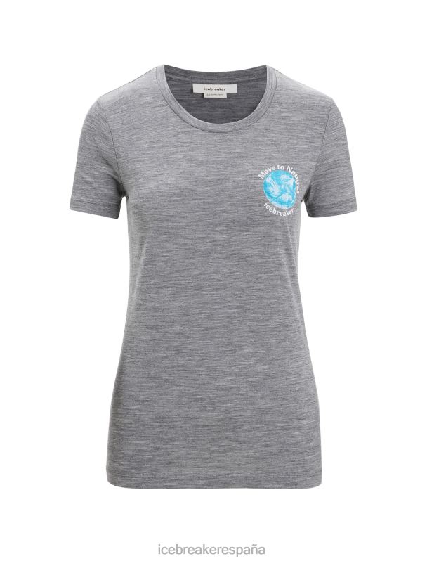Icebreaker mujer camiseta merino tech lite ii manga corta tierra 0V2J0671 ropa brezo de piedra arenisca