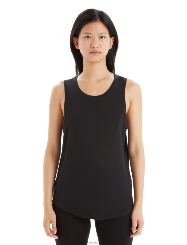 Icebreaker mujer tanque merino esfera ii 0V2J0617 ropa negro