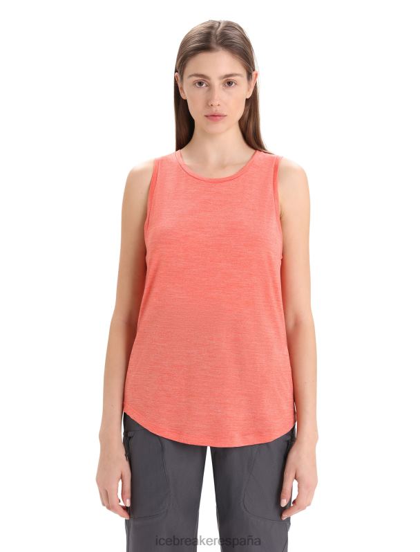 Icebreaker mujer tanque merino esfera ii 0V2J0618 ropa brezo tierra vibrante
