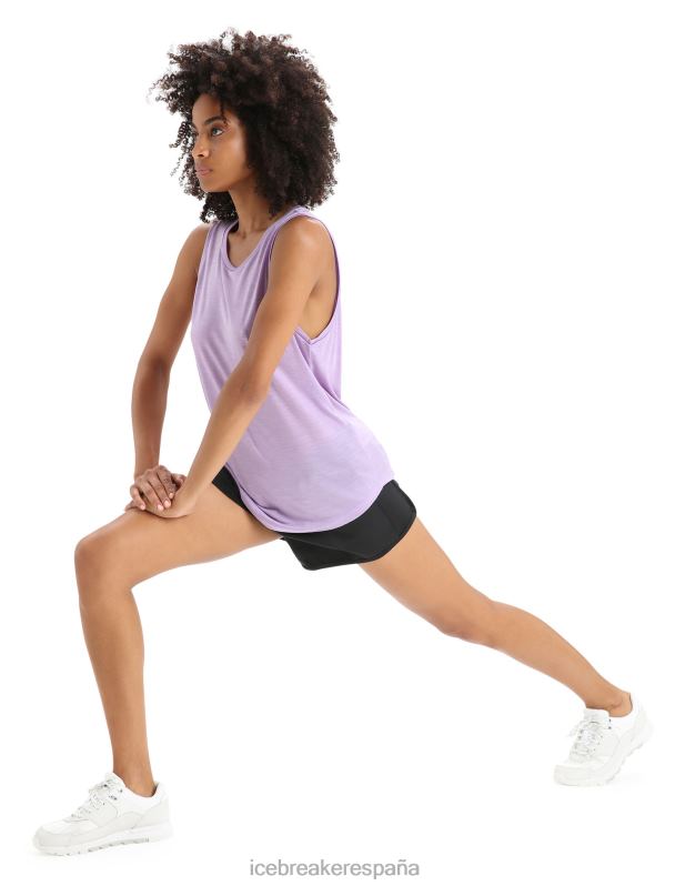 Icebreaker mujer tanque merino esfera ii 0V2J0619 ropa mirada morada