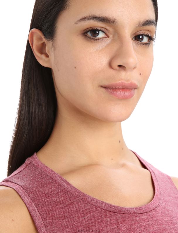 Icebreaker mujer tanque merino esfera ii 0V2J0809 ropa brezo cereza