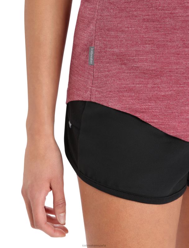 Icebreaker mujer tanque merino esfera ii 0V2J0809 ropa brezo cereza