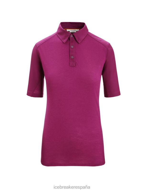 Icebreaker mujer top de manga corta de lana merino 0V2J0649 ropa ir baya