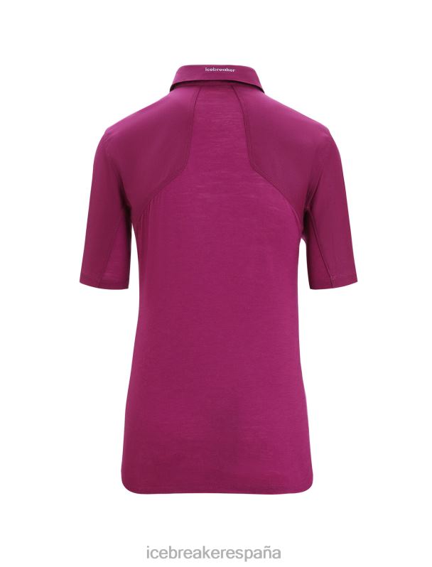 Icebreaker mujer top de manga corta de lana merino 0V2J0649 ropa ir baya