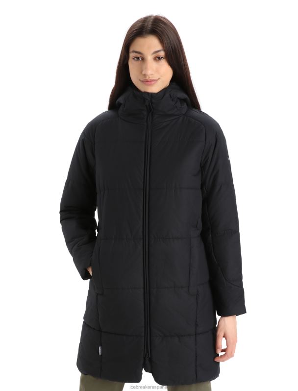 Icebreaker mujer chaqueta con capucha merinoloft collingwood ii 3q 0V2J0685 ropa negro