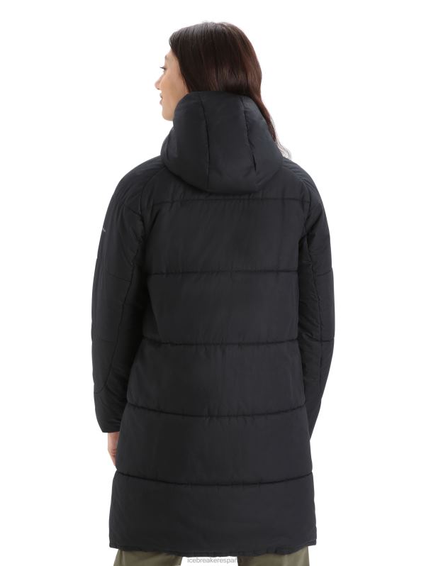 Icebreaker mujer chaqueta con capucha merinoloft collingwood ii 3q 0V2J0685 ropa negro