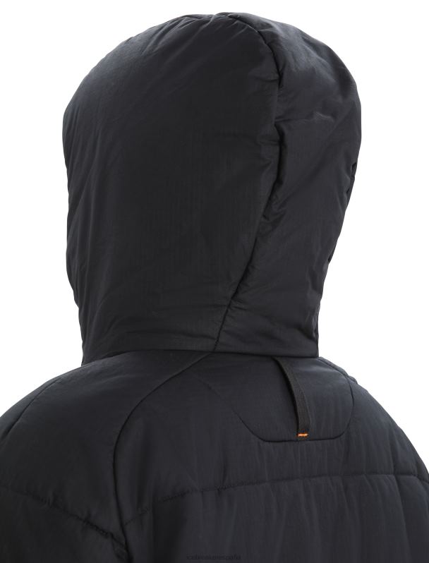 Icebreaker mujer chaqueta con capucha merinoloft collingwood ii 3q 0V2J0685 ropa negro
