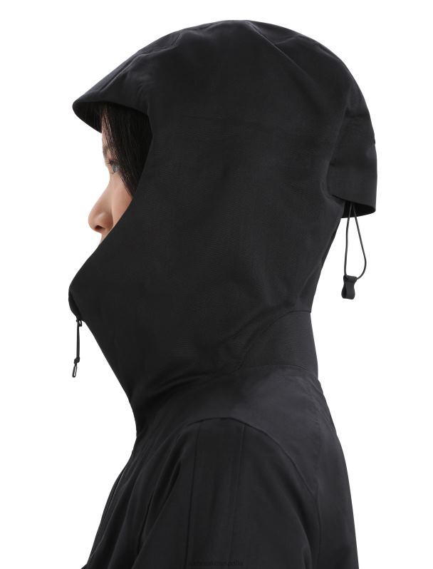 Icebreaker mujer chaqueta con capucha shell+ merino 0V2J0827 ropa negro