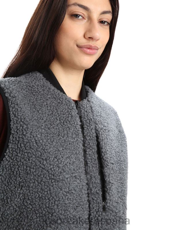 Icebreaker mujer parka 4 en 1 city label shell+ merino 0V2J0686 ropa negro