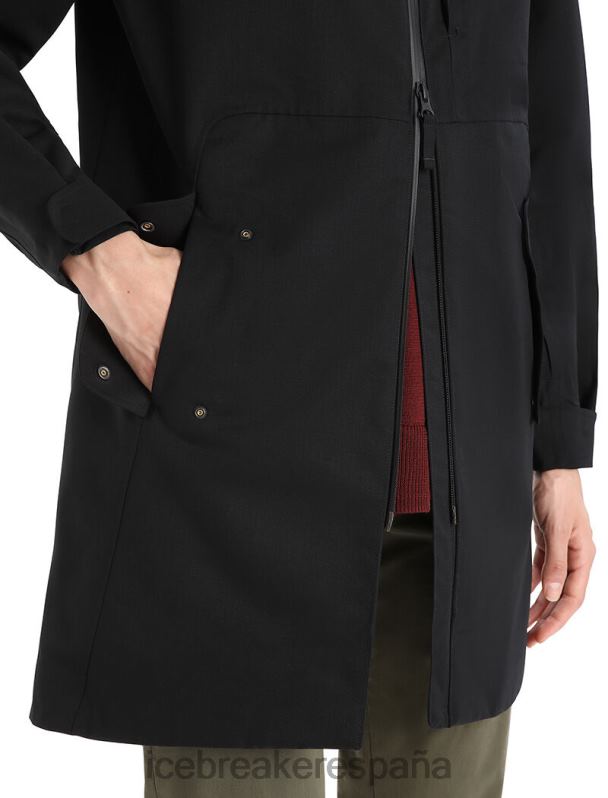 Icebreaker mujer parka 4 en 1 city label shell+ merino 0V2J0686 ropa negro