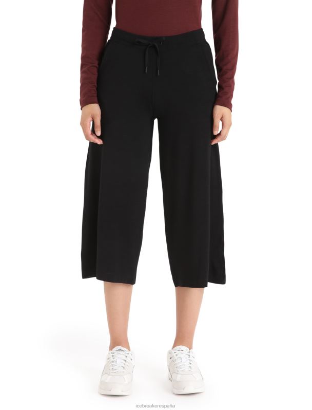 Icebreaker mujer pantalones culotte cool-lite merino yanni 0V2J0796 ropa negro