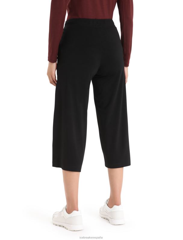 Icebreaker mujer pantalones culotte cool-lite merino yanni 0V2J0796 ropa negro
