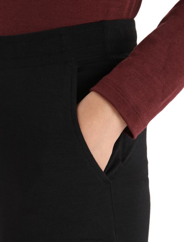 Icebreaker mujer pantalones culotte cool-lite merino yanni 0V2J0796 ropa negro