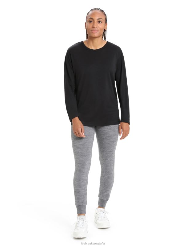 Icebreaker mujer pantalones de merino aplastados 0V2J0730 ropa brezo de piedra arenisca