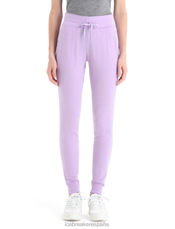 Icebreaker mujer pantalones de merino aplastados 0V2J0732 ropa mirada morada