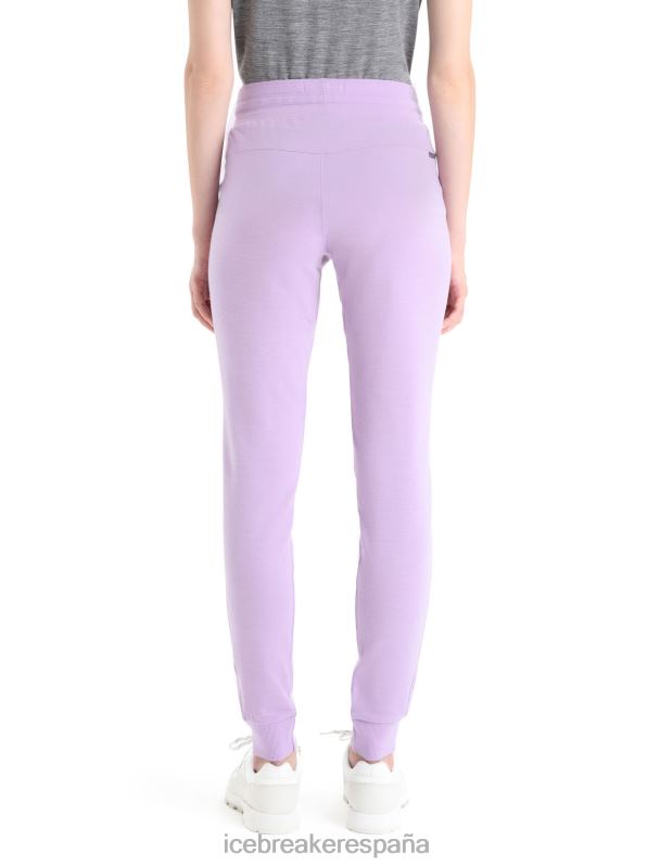 Icebreaker mujer pantalones de merino aplastados 0V2J0732 ropa mirada morada