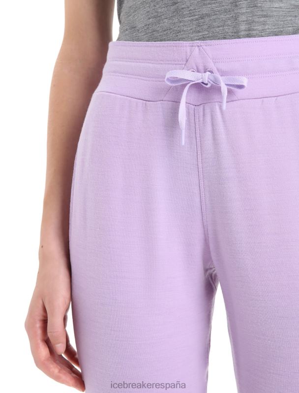 Icebreaker mujer pantalones de merino aplastados 0V2J0732 ropa mirada morada