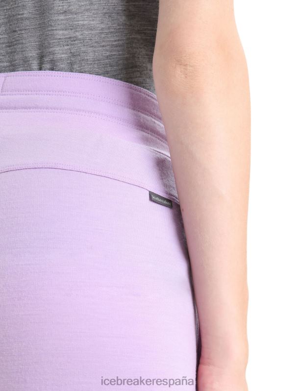 Icebreaker mujer pantalones de merino aplastados 0V2J0732 ropa mirada morada