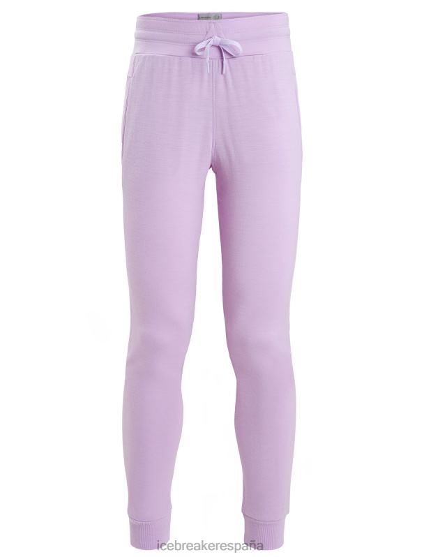Icebreaker mujer pantalones de merino aplastados 0V2J0732 ropa mirada morada
