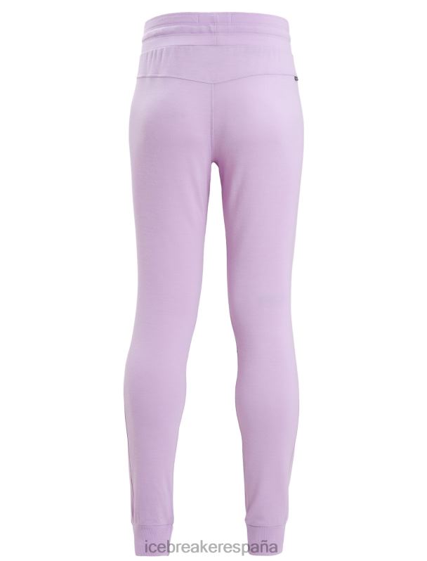 Icebreaker mujer pantalones de merino aplastados 0V2J0732 ropa mirada morada
