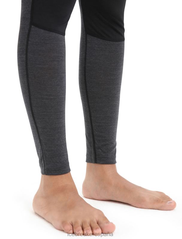 Icebreaker mujer Leggings térmicos de merino 125 Zoneknit 0V2J0592 ropa negro/jaspero azabache
