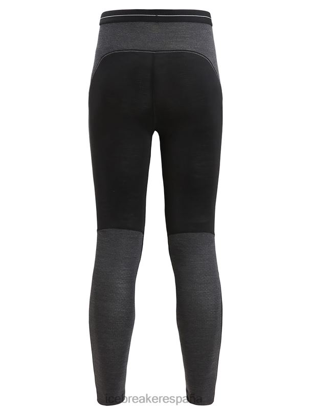 Icebreaker mujer Leggings térmicos de merino 125 Zoneknit 0V2J0592 ropa negro/jaspero azabache