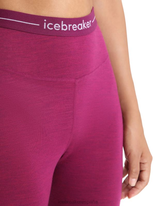 Icebreaker mujer Leggings térmicos de merino 125 Zoneknit 0V2J0593 ropa ir baya/mirada morada